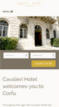 Mobile Screenshot of cavalieri-hotel-corfu-town.com